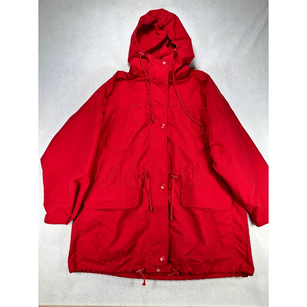 Jennifer Moore Red 3-in-1 Parka Jacket Removable Fleece Liner Womens 1X Hooded